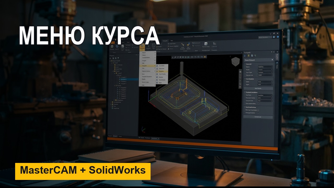 Как устроен курс MasterCAM и SolidWorks — обзор меню и структуры уроков