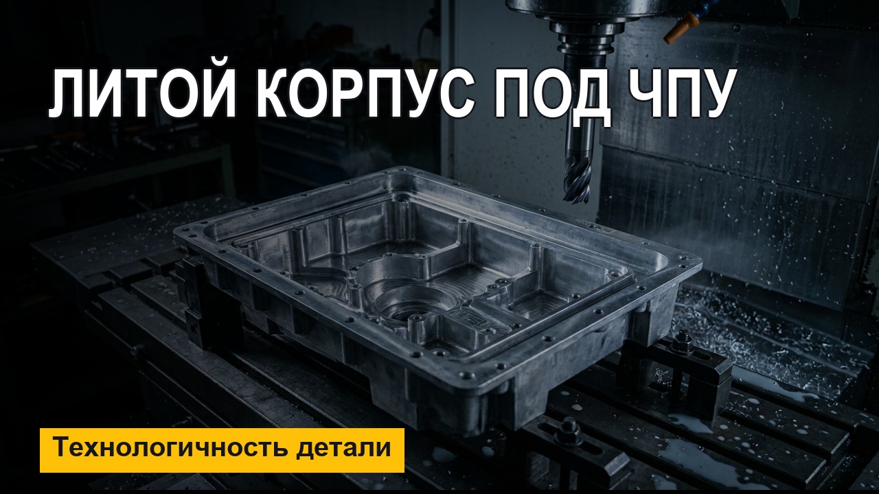 Как проектировать литой корпус под ЧПУ — разбор реальной детали