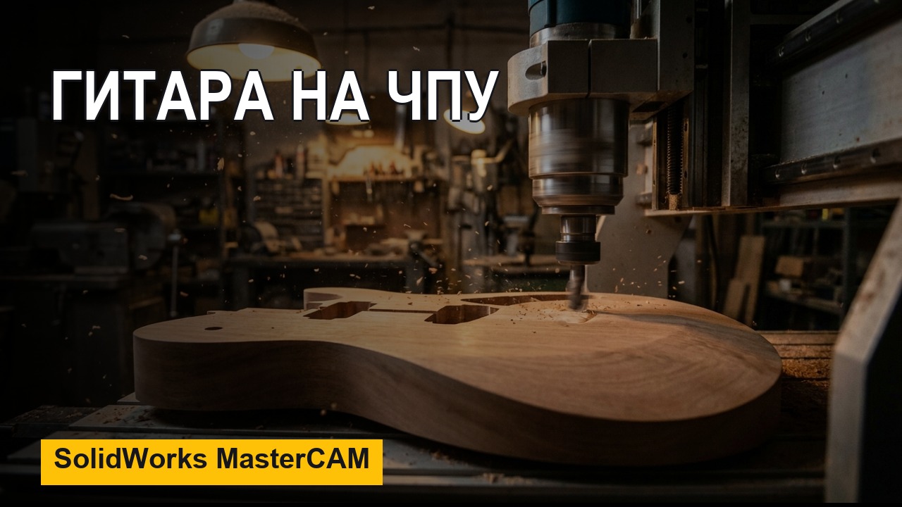Изготовление гитары на ЧПУ в SolidWorks и MasterCAM — урок 1