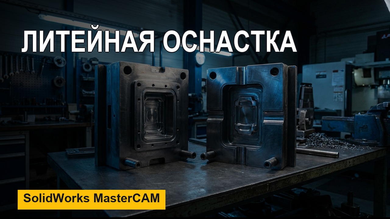 Литейная оснастка в SolidWorks и MasterCAM — проектирование и обработка
