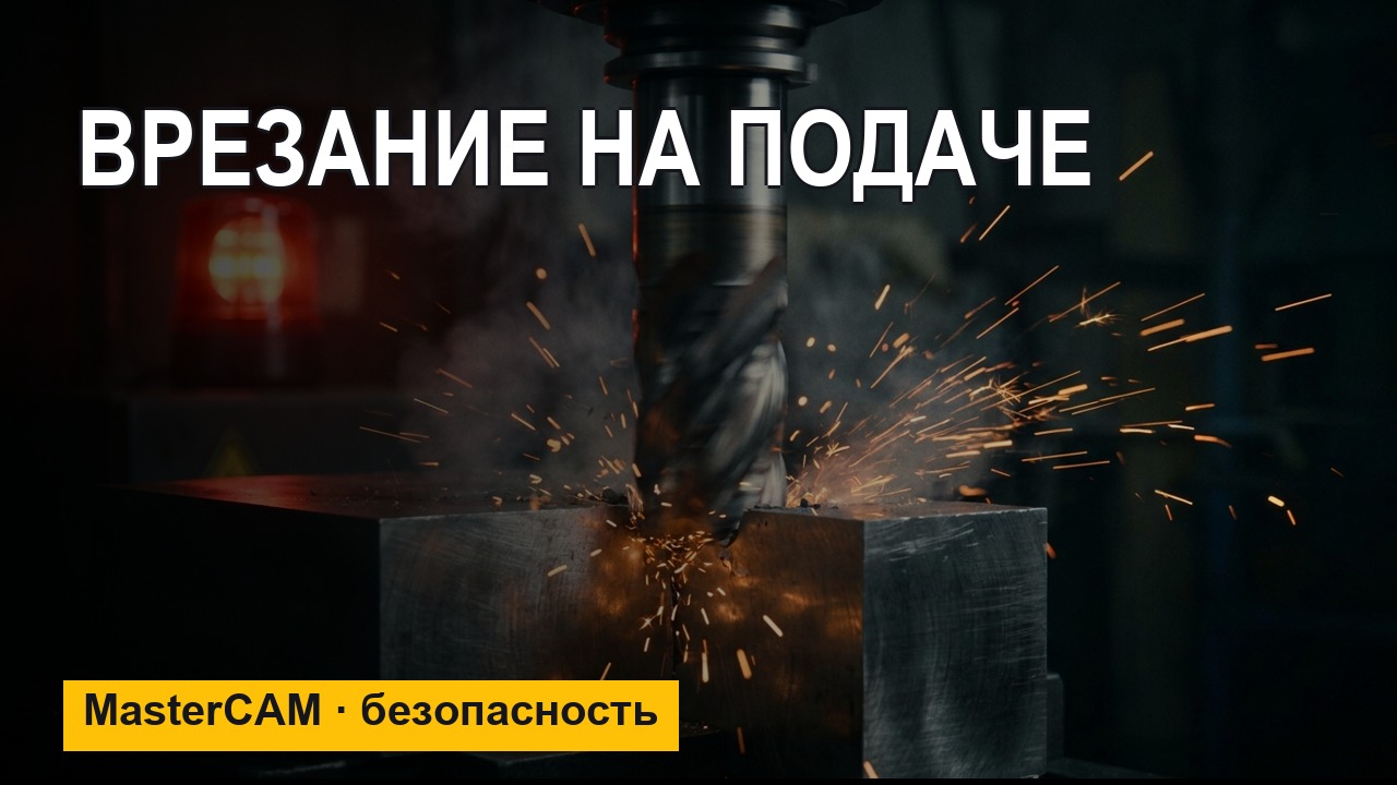 MasterCAM: врезание на быстрой подаче — как не сломать станок