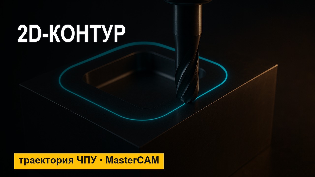 Контурная обработка в MasterCAM — 2D-контур для ЧПУ (ч.1)