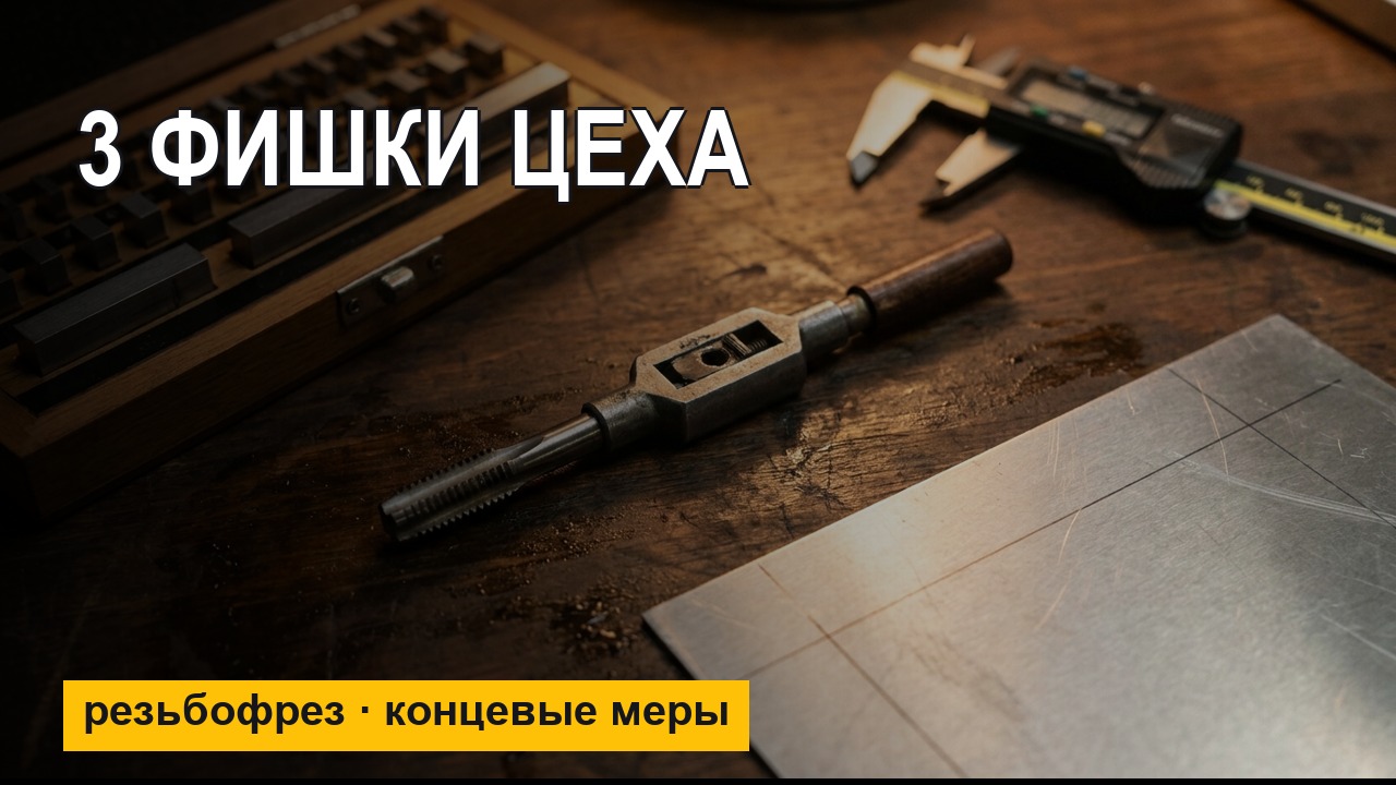 Три цеховые фишки: резьбофрез из метчика и точный размер без калибра