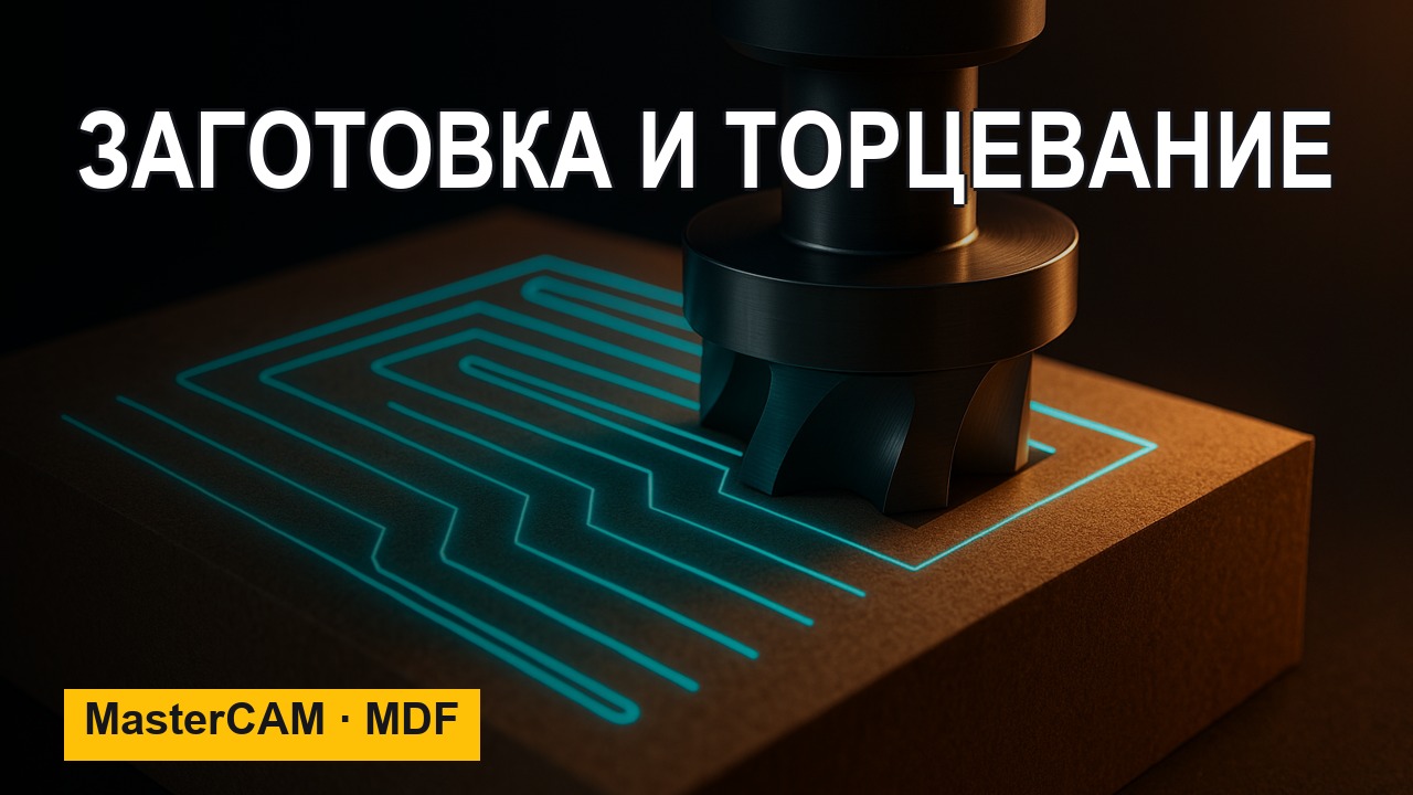 Обработка STL в MasterCAM — заготовка и торцевание (ч.2)