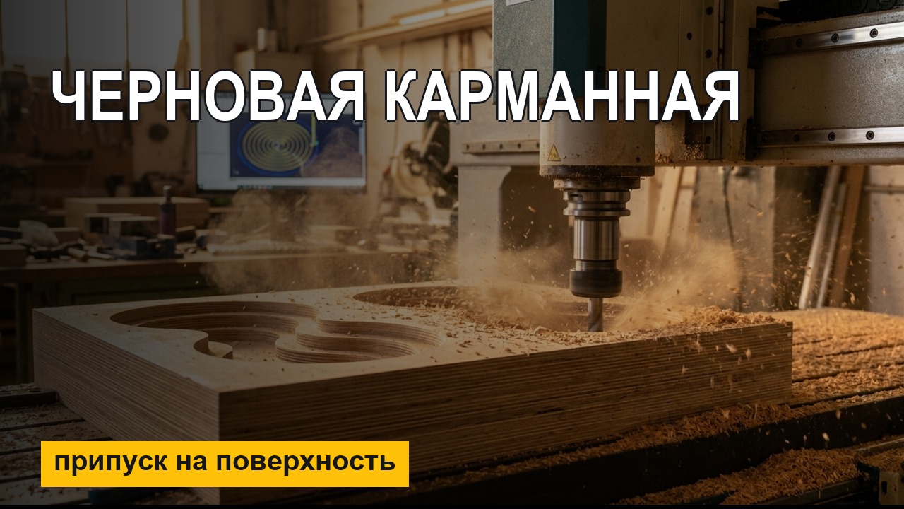Черновая карманная обработка в MasterCAM — припуск на отдельную поверхность