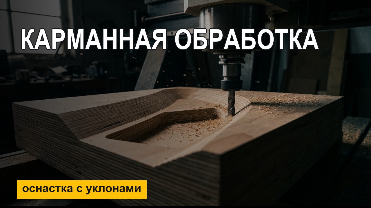 Черновая карманная обработка в MasterCAM — стратегия для оснастки с уклонами