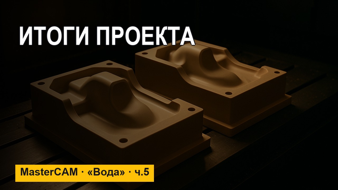 Литейная оснастка «Вода» в MasterCAM — итоги проекта (ч.5)