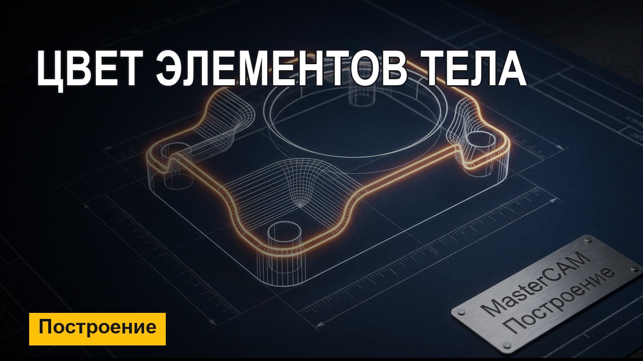 MasterCAM с нуля: цвет элементов тела и сброс цветов