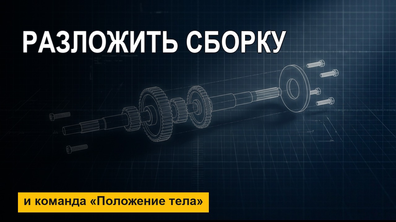 MasterCAM с нуля: разложение сборки и Положение тела