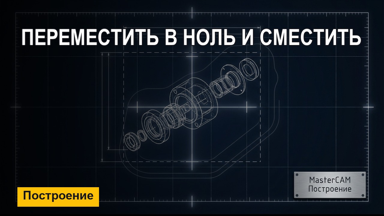 MasterCAM с нуля: Переместить в ноль и Сместить контур