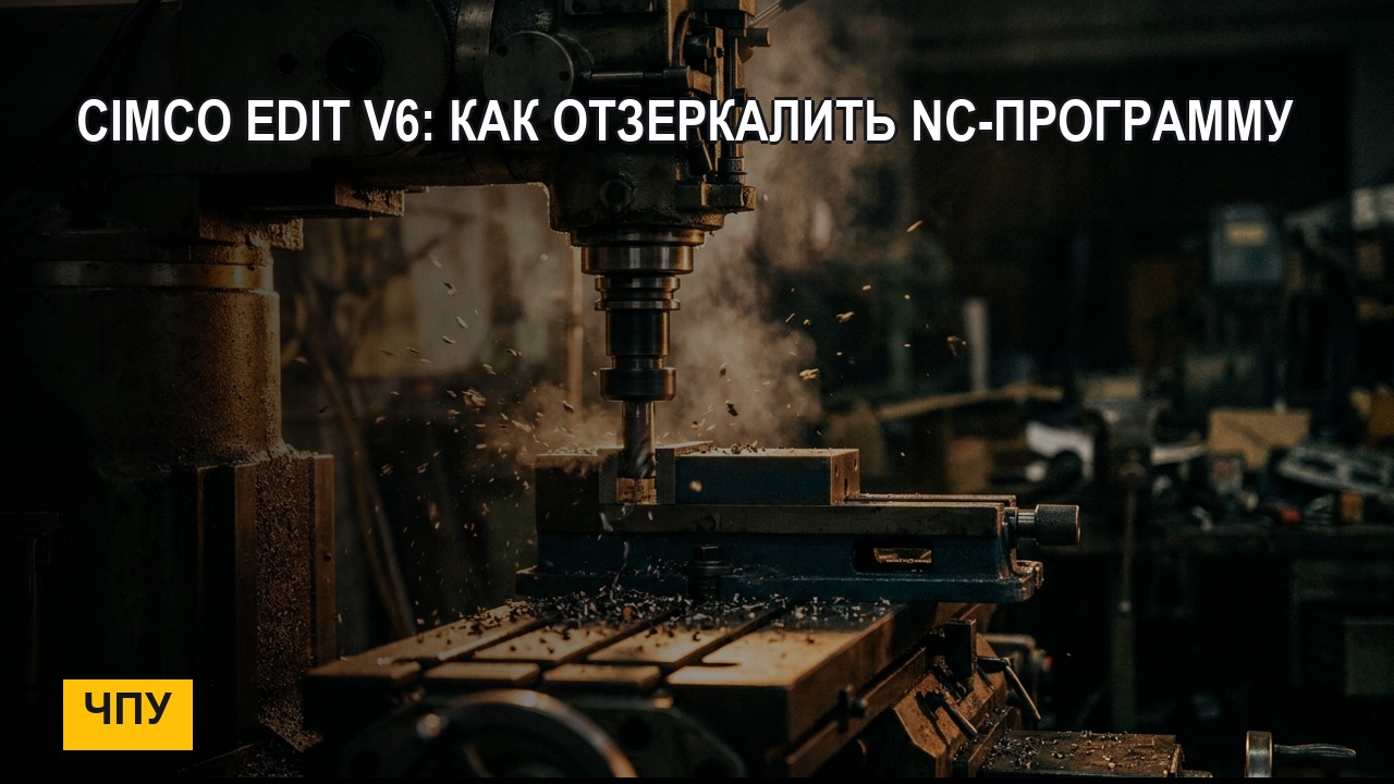CIMCO Edit V6: как отзеркалить NC-программу для ЧПУ станка