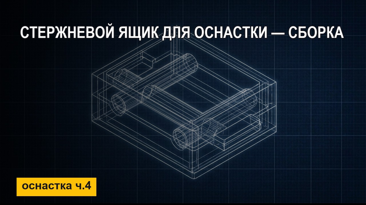 SolidWorks: стержневой ящик для оснастки — сборка (ч.4)