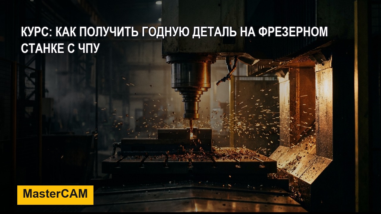 Видеокурс «Как получить годную деталь на 3х координатном фрезерном станке с ЧПУ» — обзор