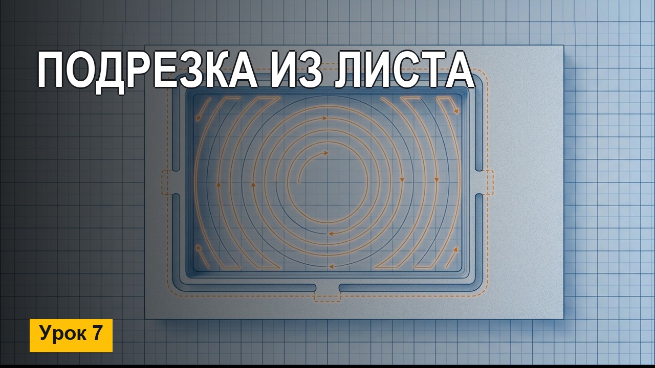 Ложемент на ЧПУ: подрезка из листа и перемычки в MasterCAM (Урок 7)